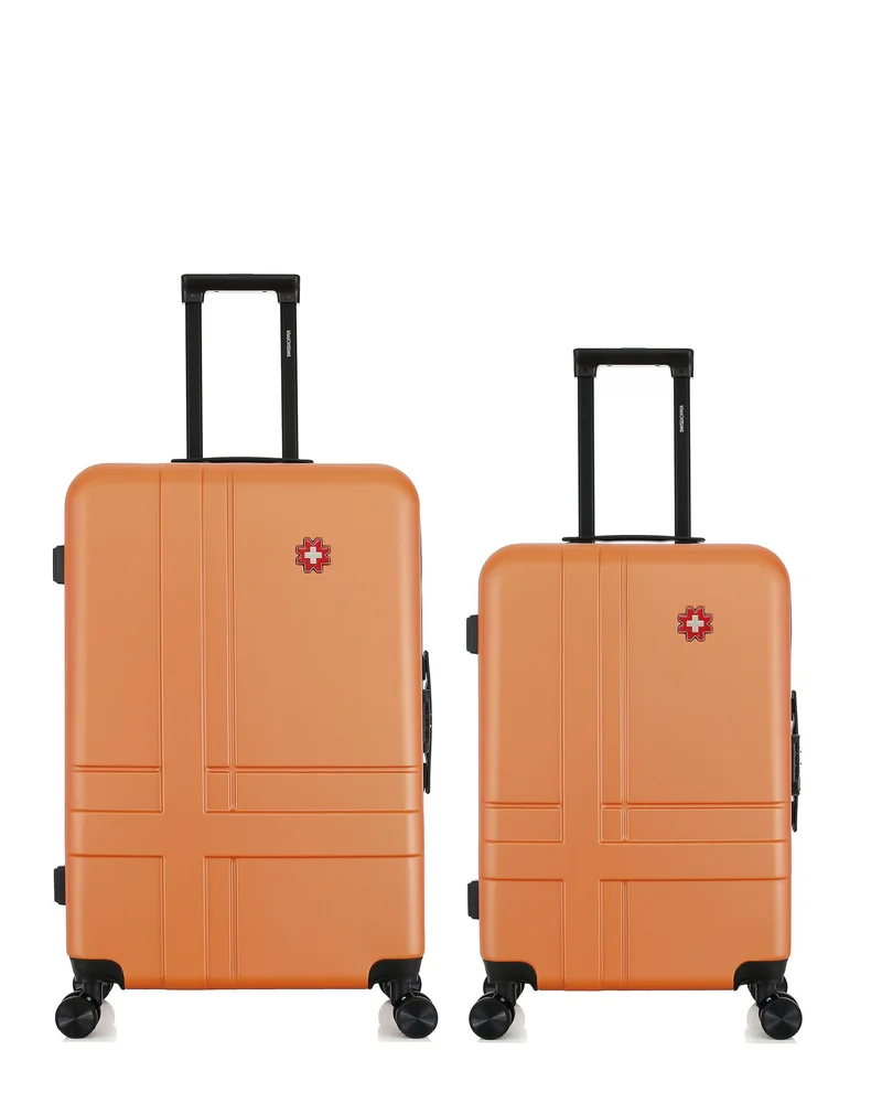 Lot de 2 Valises Rigides Grand Format et Taille Moyenne USTER