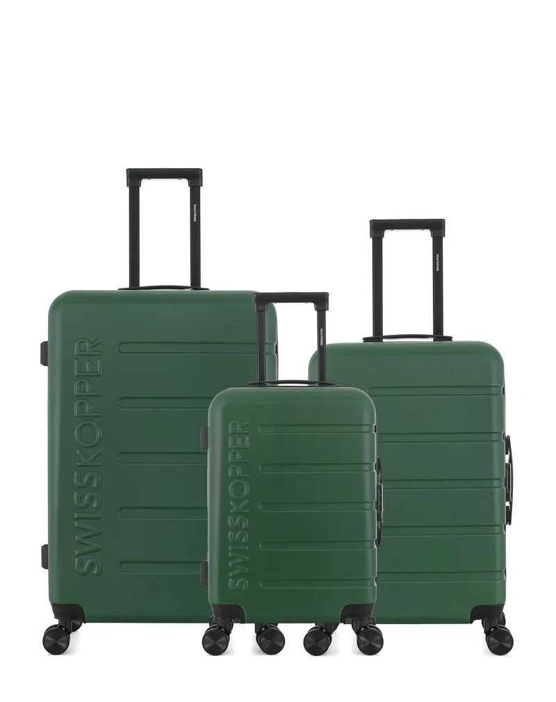 Lot de 3 Valises grand format, valise weekend et valise cabine AIGLE