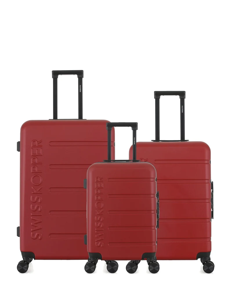 Lot de 3 Valises grand format, valise weekend et valise cabine AIGLE
