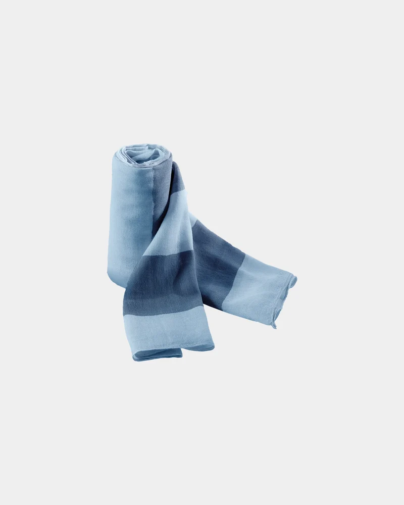 Chèche coton rayé 55 g/m² à personnaliser