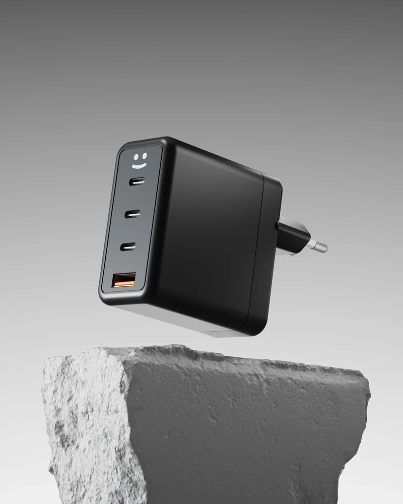Adaptateur secteur 100W USB C et USB A à personnaliser
