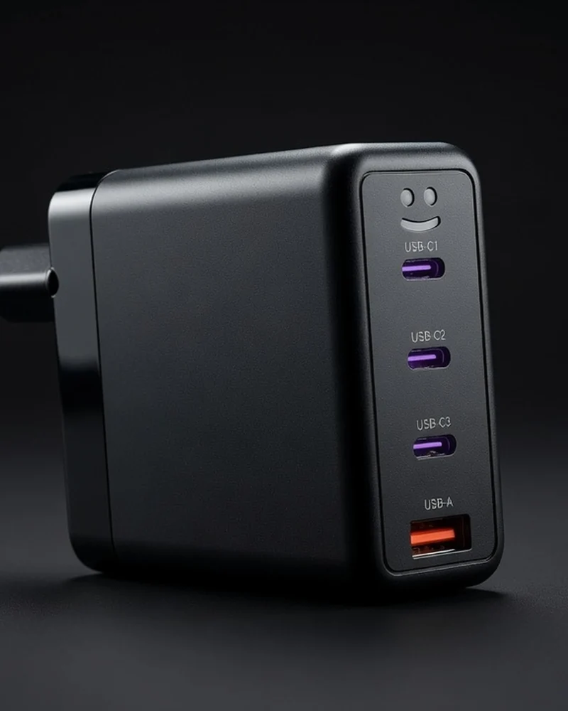 Adaptateur secteur 100W USB C et USB A à personnaliser