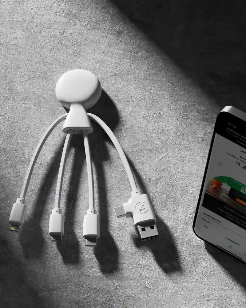 Câble de charge multi-connecteurs NFC à personnaliser