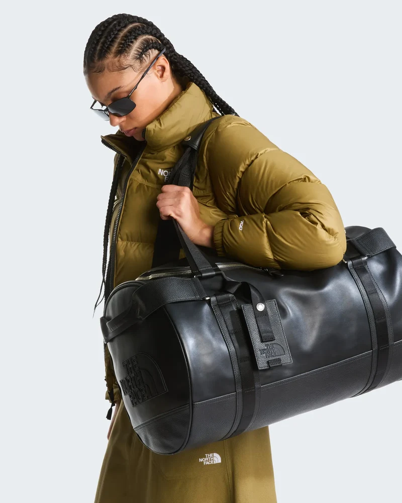 Sac duffel cuir pleine fleur The North Face à personnaliser