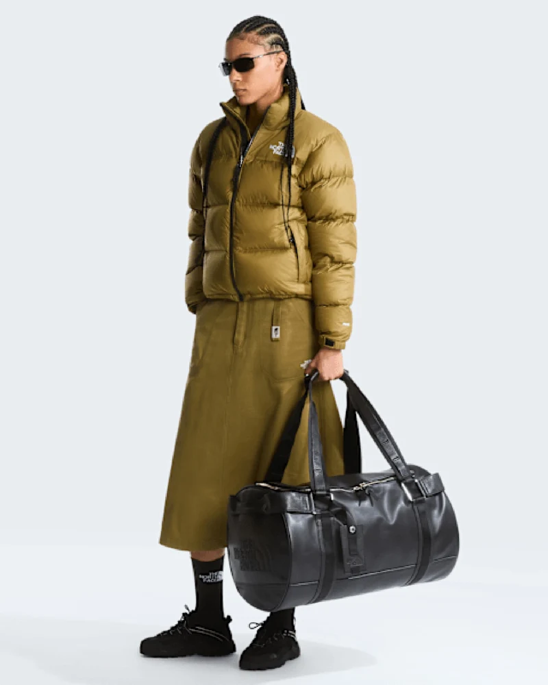 Sac duffel cuir pleine fleur The North Face à personnaliser