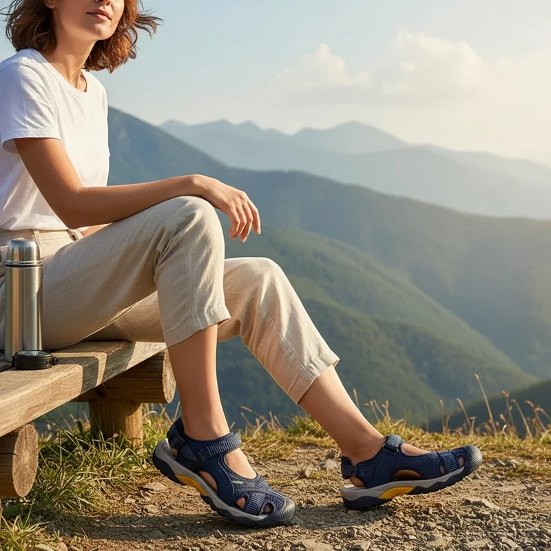 Sandales trekking femme robustes pour randonnée