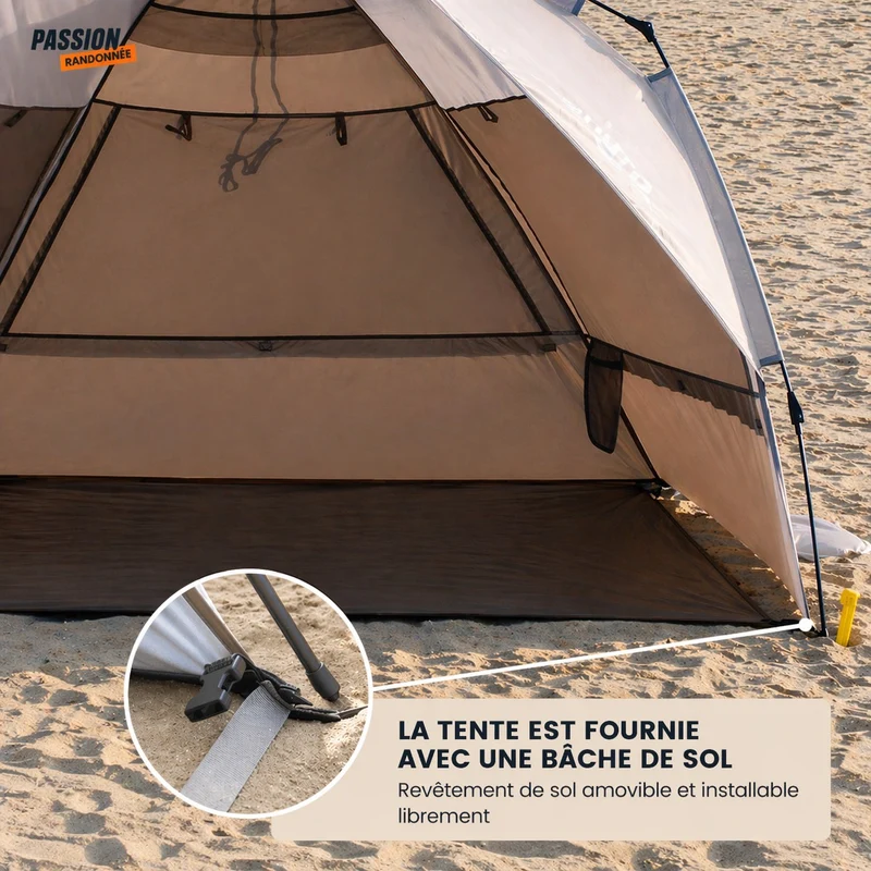 Tente camping familiale 3-4 personnes automatique