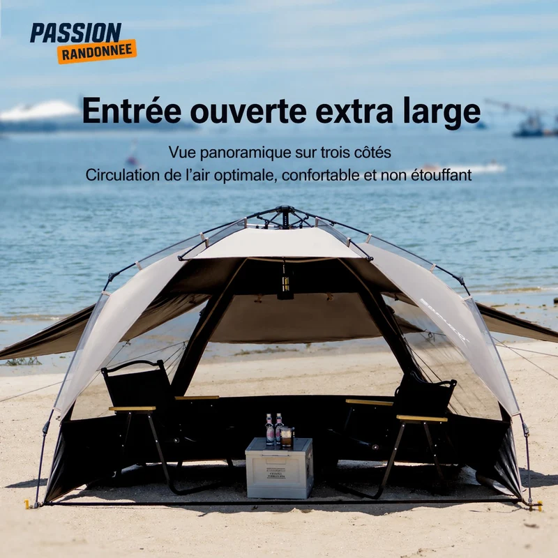 Tente camping familiale 3-4 personnes automatique