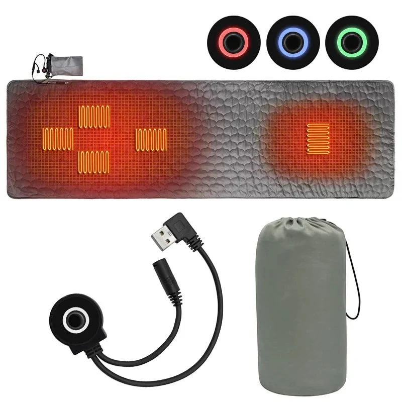 Tapis chauffant randonnée rechargeable USB