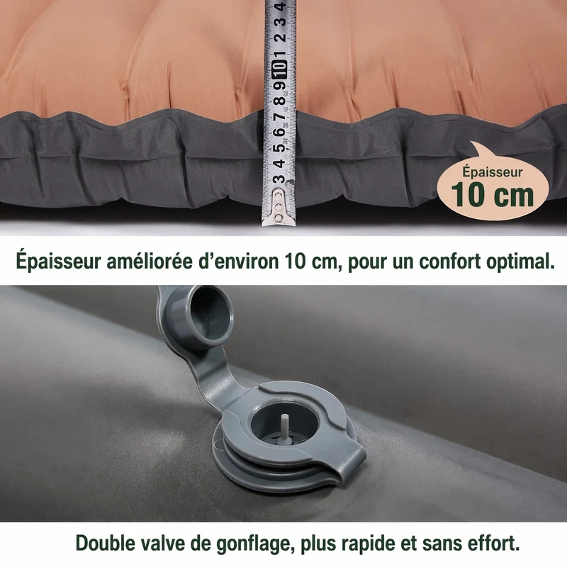 Matelas autogonflant randonnée épais ultraléger
