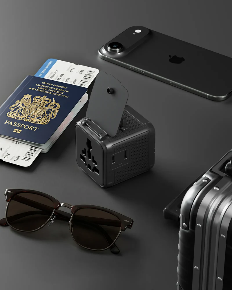 Adaptateur universel compact à personnaliser