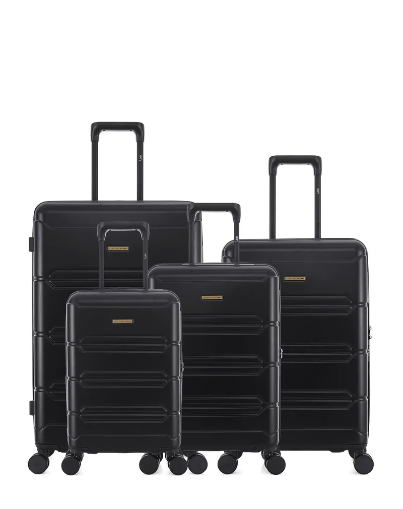 Lot de 4 Valises Rigides Grand Format, Taille Moyenne, Cabine et Cabine XS LYNDA