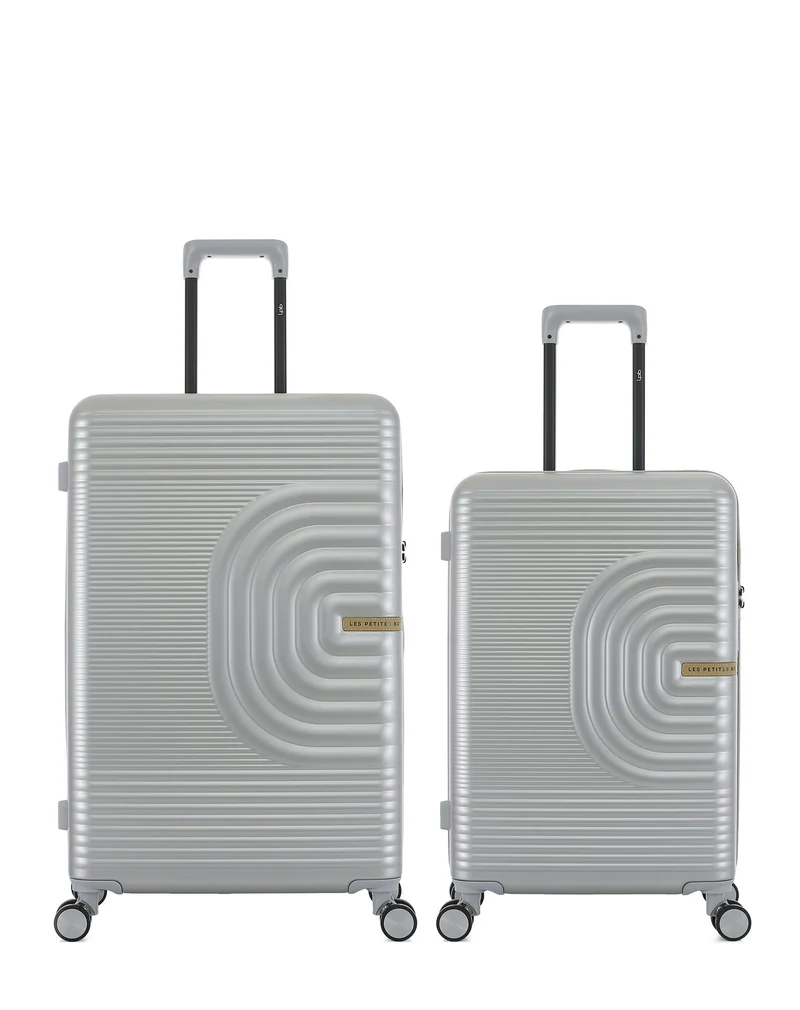 Lot de 2 Valises Rigides Grand Format et Taille Moyenne CELIA