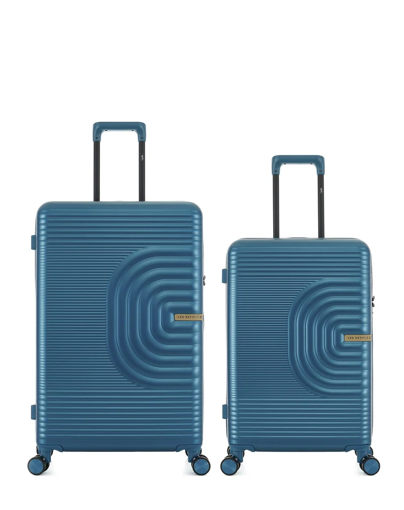 Lot de 2 Valises Rigides Grand Format et Taille Moyenne CELIA