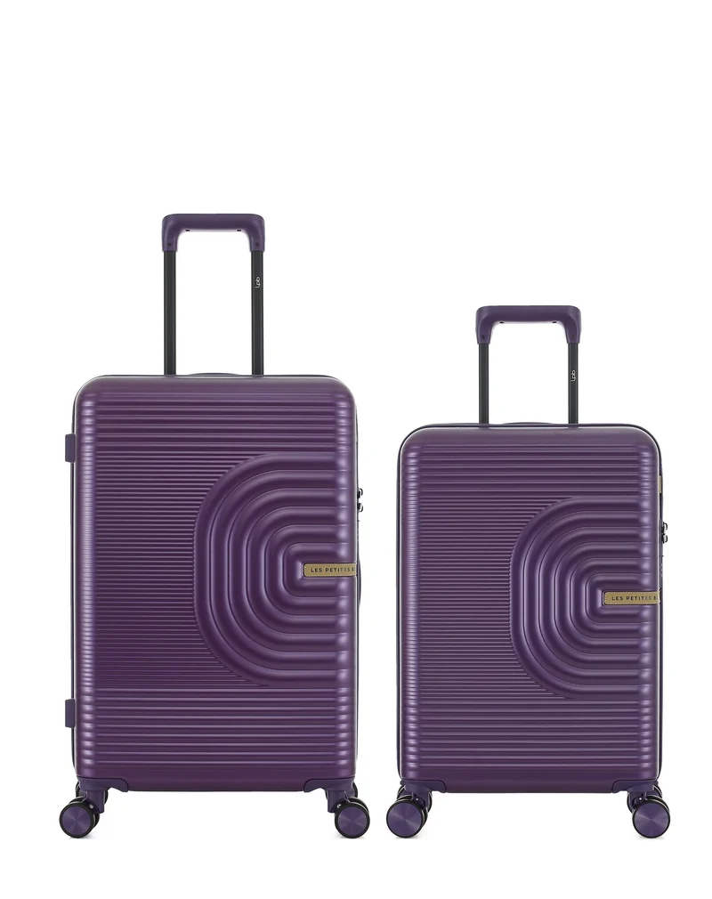 Lot de 2 Valises Rigides Taille Moyenne et Cabine CELIA