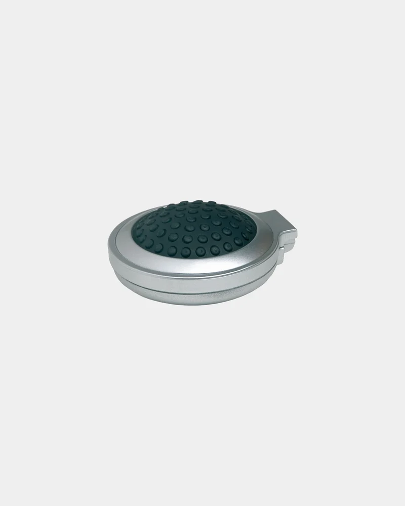Brosse miroir pliable ABS finition argentée à personnaliser