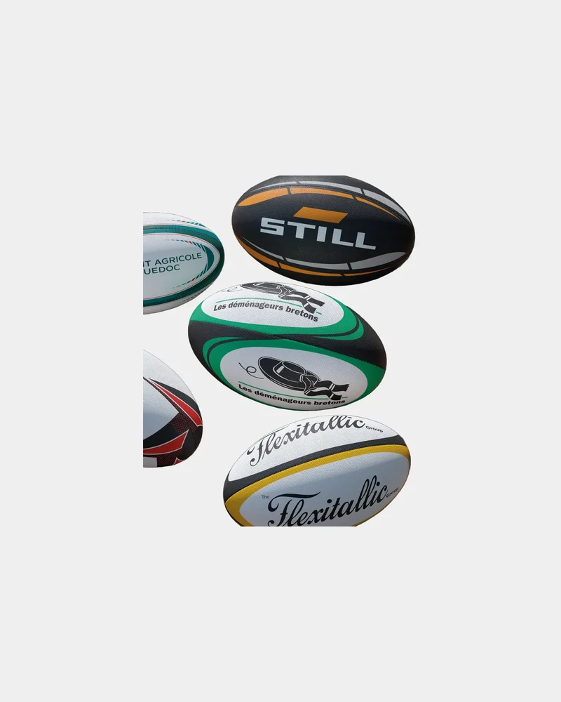 Ballon rugby 21cm à picot à personnaliser