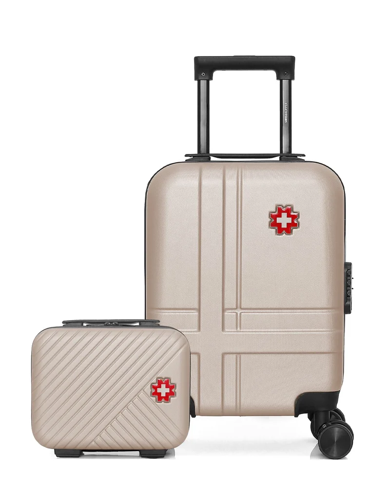 Lot de 2 Valises Rigides Cabine XXS et Vanity USTER