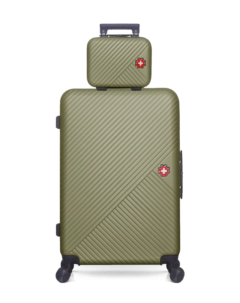 Lot de 2 Valises Rigides Grand Format et Vanity SPIEZ
