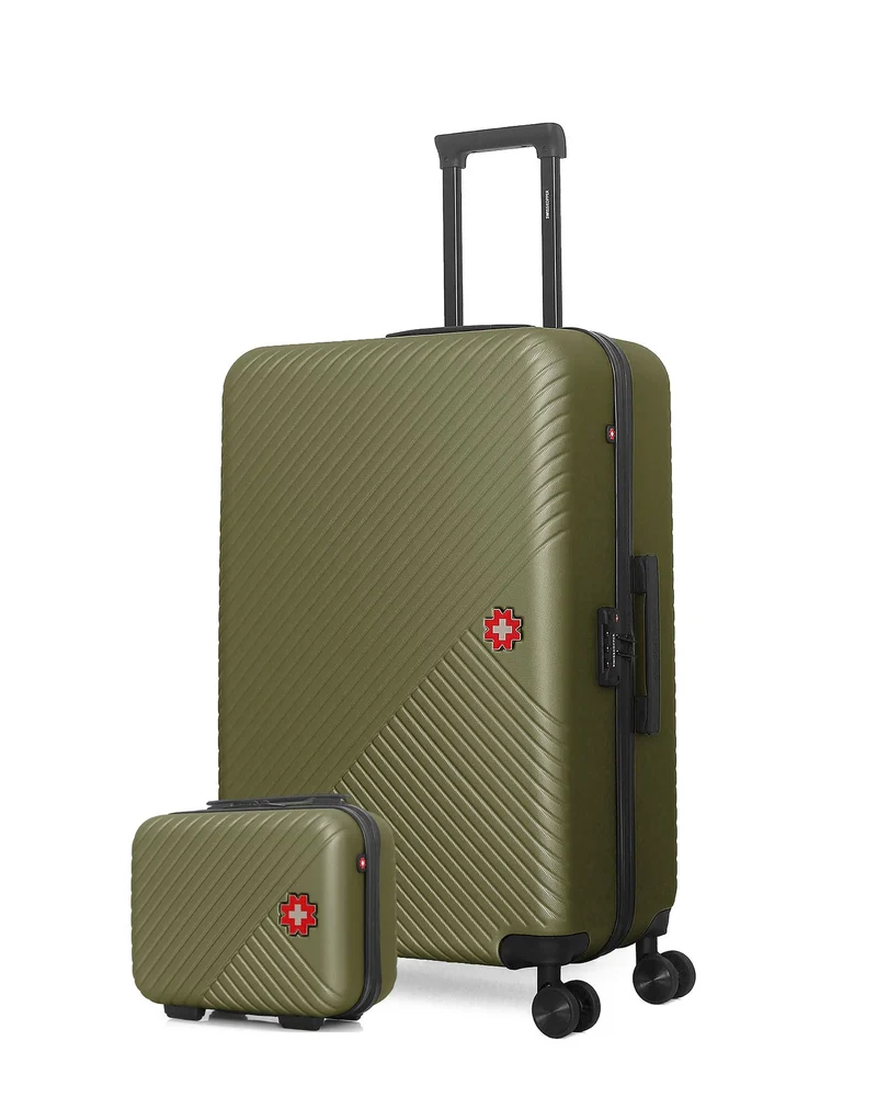 Lot de 2 Valises Rigides Grand Format et Vanity SPIEZ