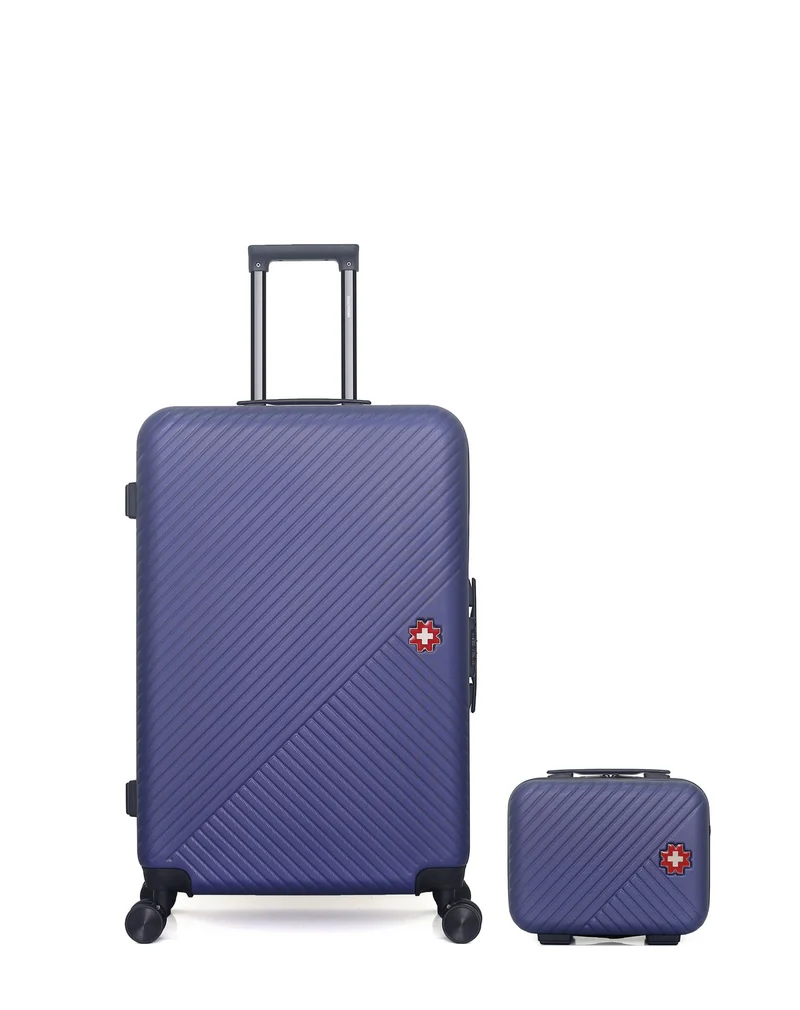 Lot de 2 Valises Rigides Grand Format et Vanity SPIEZ