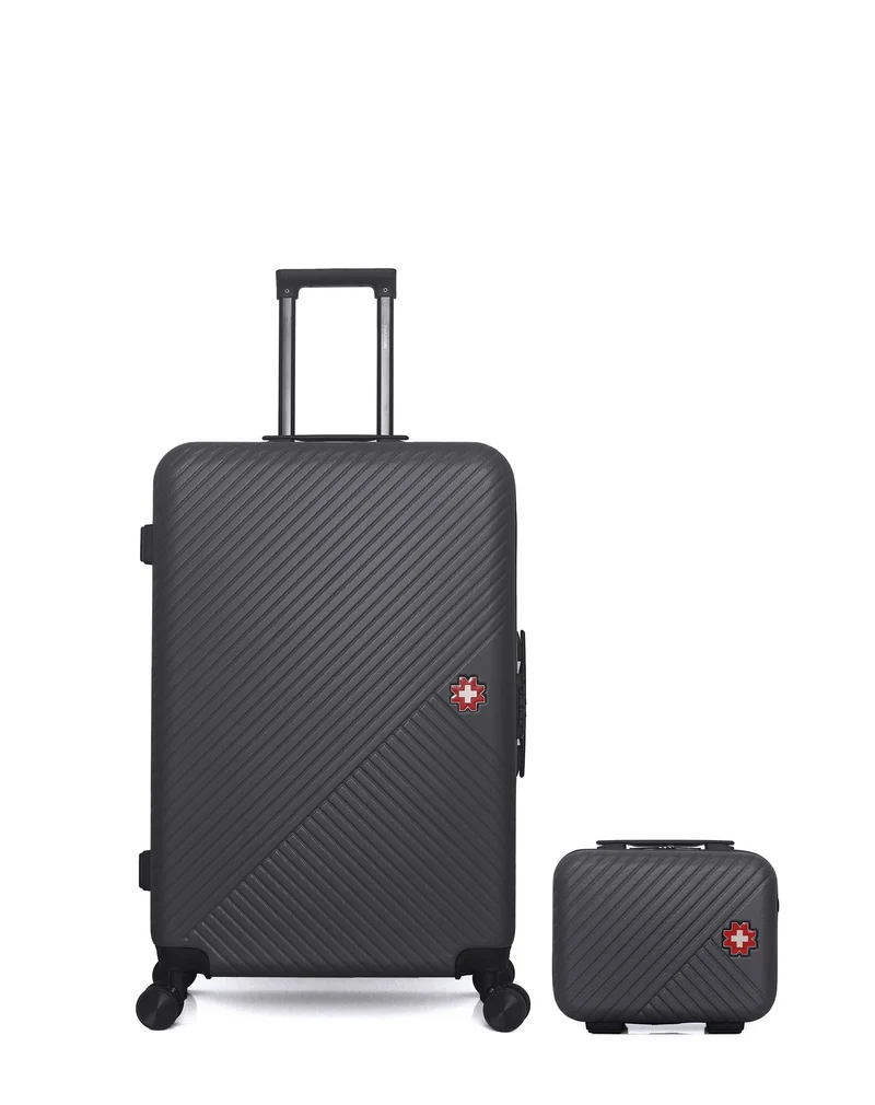 Lot de 2 Valises Rigides Grand Format et Vanity SPIEZ