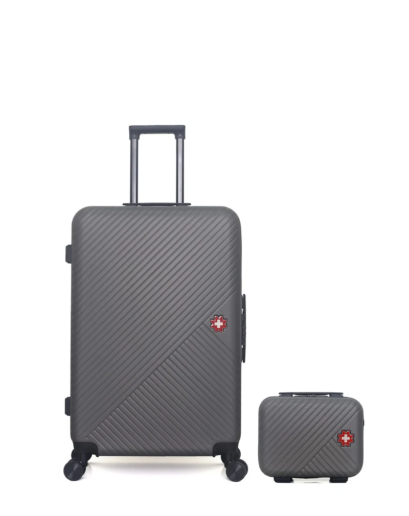 Lot de 2 Valises Rigides Grand Format et Vanity SPIEZ
