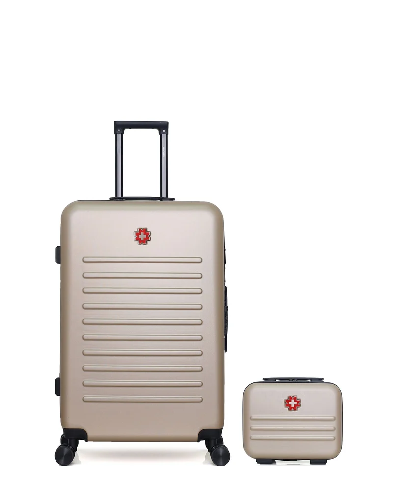 Lot de 2 Valises Rigides Grand Format et Vanity WIL