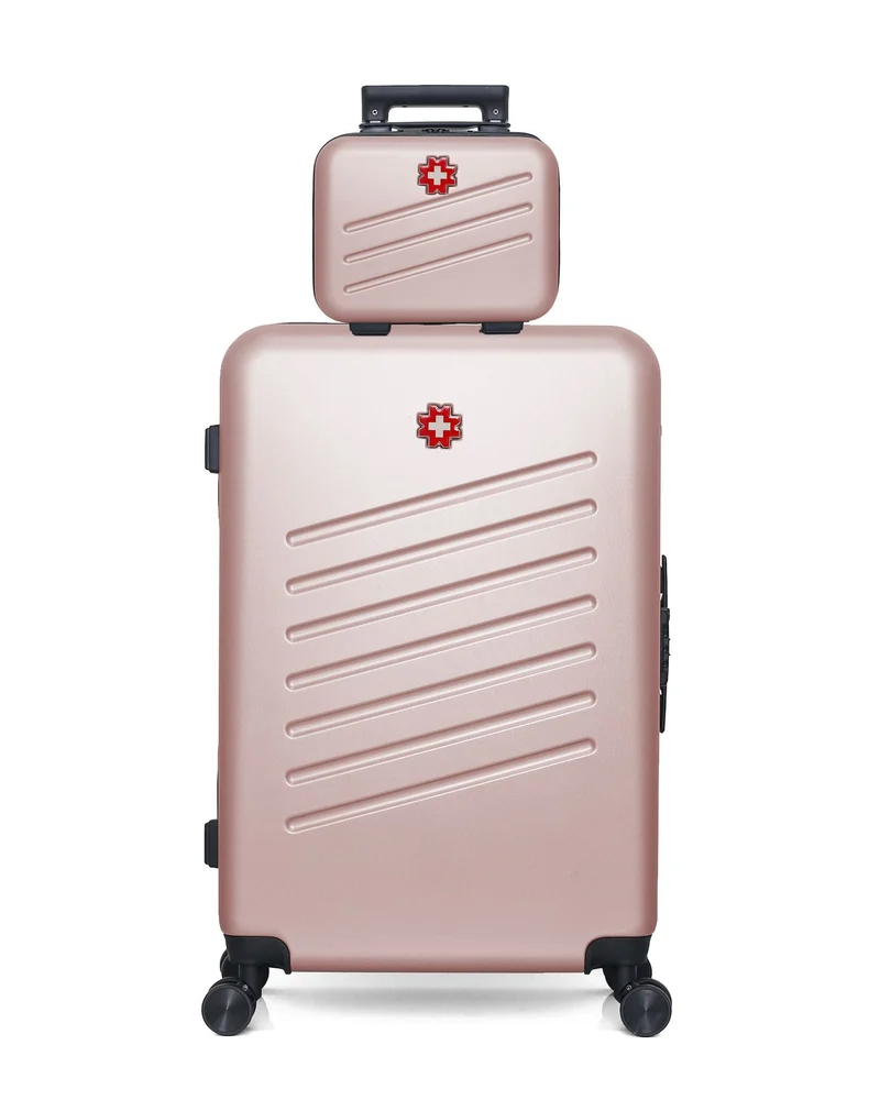 Lot de 2 Valises Rigides Grand Format et Vanity ZURICH