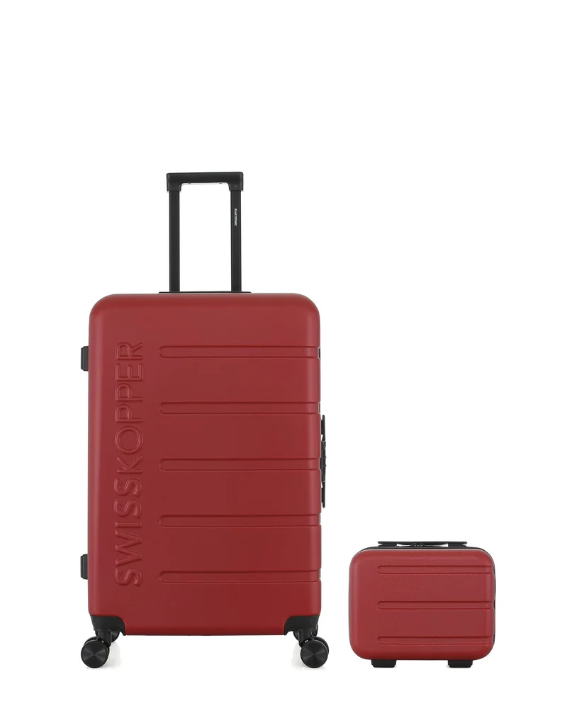 Lot de 2 Valises Rigides Grand Format et Vanity AIGLE