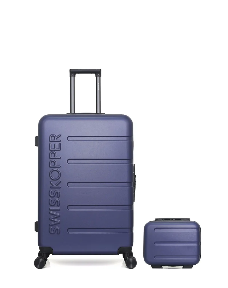 Lot de 2 Valises Rigides Grand Format et Vanity AIGLE