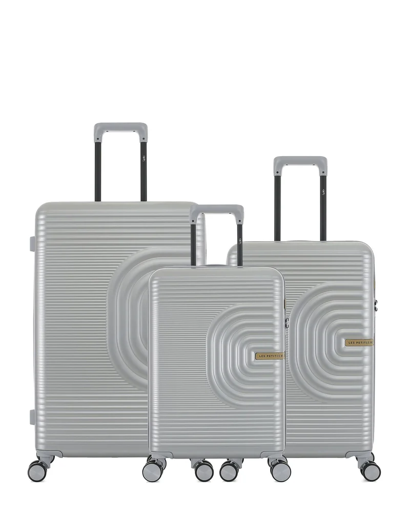 Lot de 3 Valises Rigides Grand Format, Taille Moyenne et Cabine CELIA