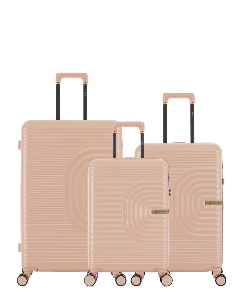 Lot de 3 Valises Rigides Grand Format, Taille Moyenne et Cabine CELIA