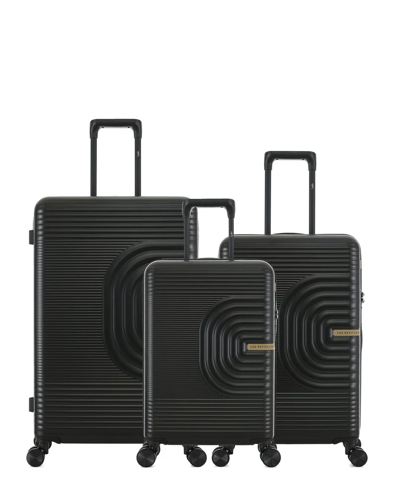 Lot de 3 Valises Rigides Grand Format, Taille Moyenne et Cabine CELIA