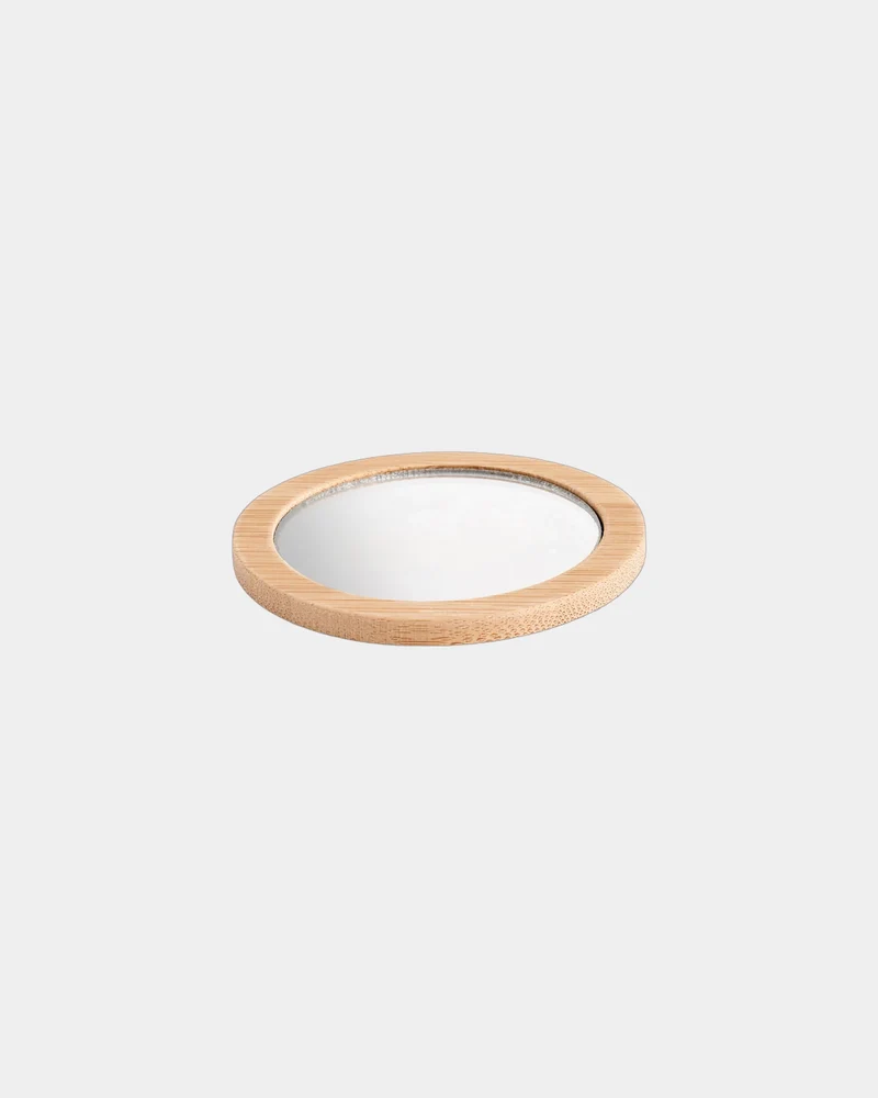 Miroir de poche bambou FSC Malay à personnaliser