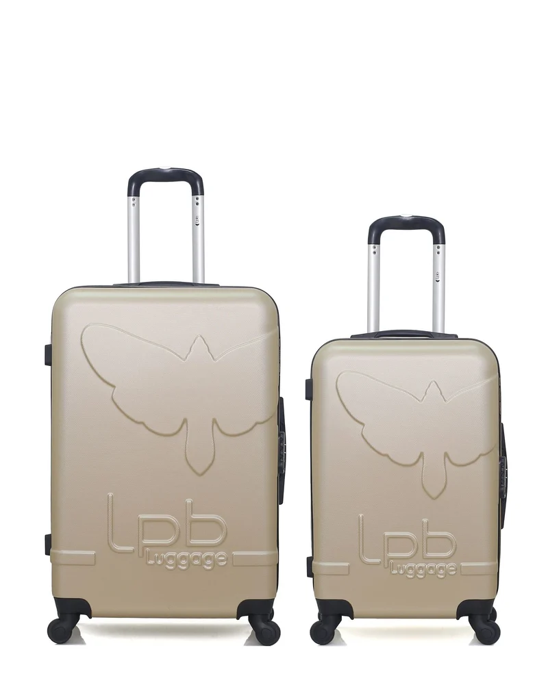 Lot de 2 valises rigides grand format et moyenne NORINE-A