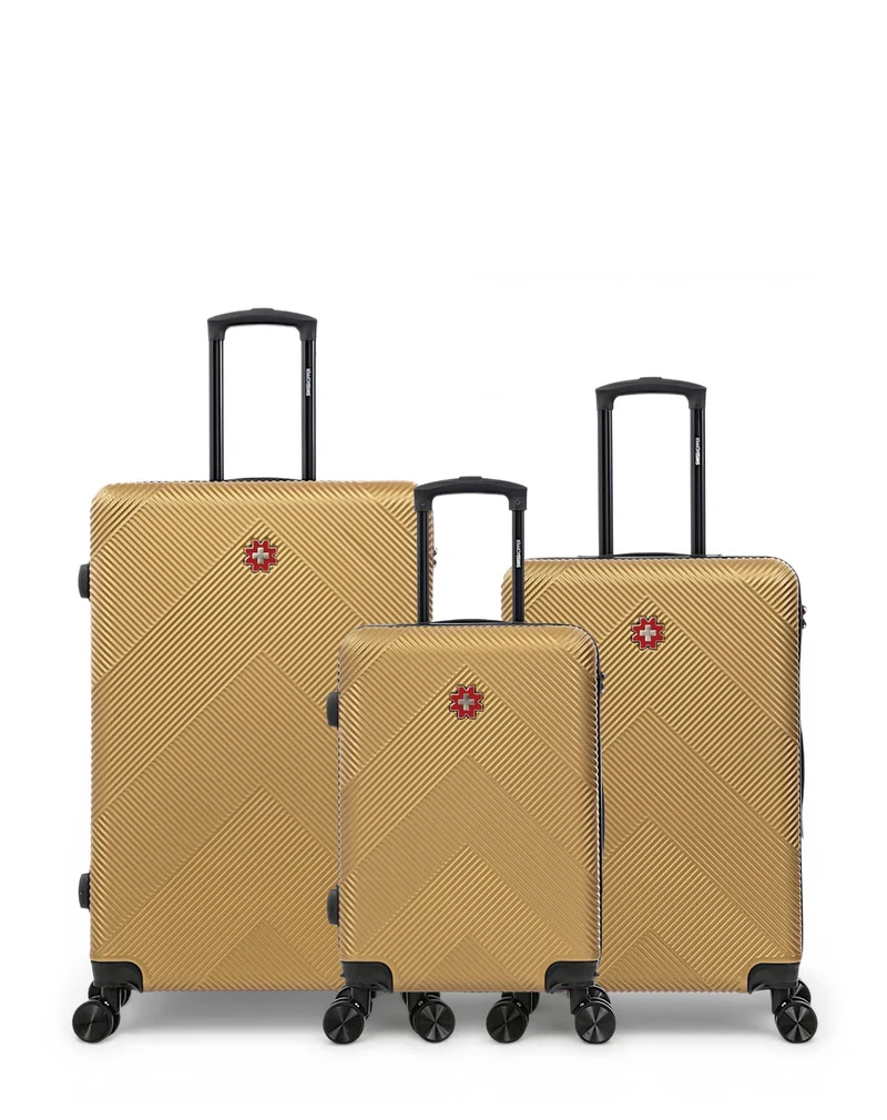Lot de 3 Valises Rigides Grand Format, Taille Moyenne et Cabine OLTEN