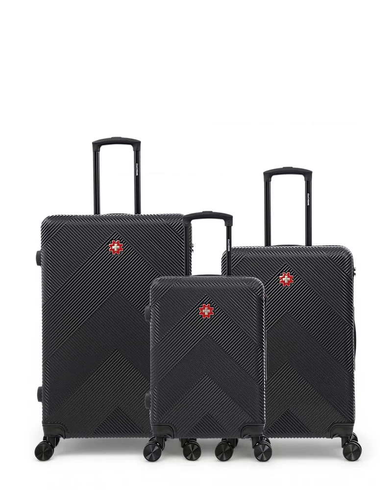 Lot de 3 Valises Rigides Grand Format, Taille Moyenne et Cabine OLTEN