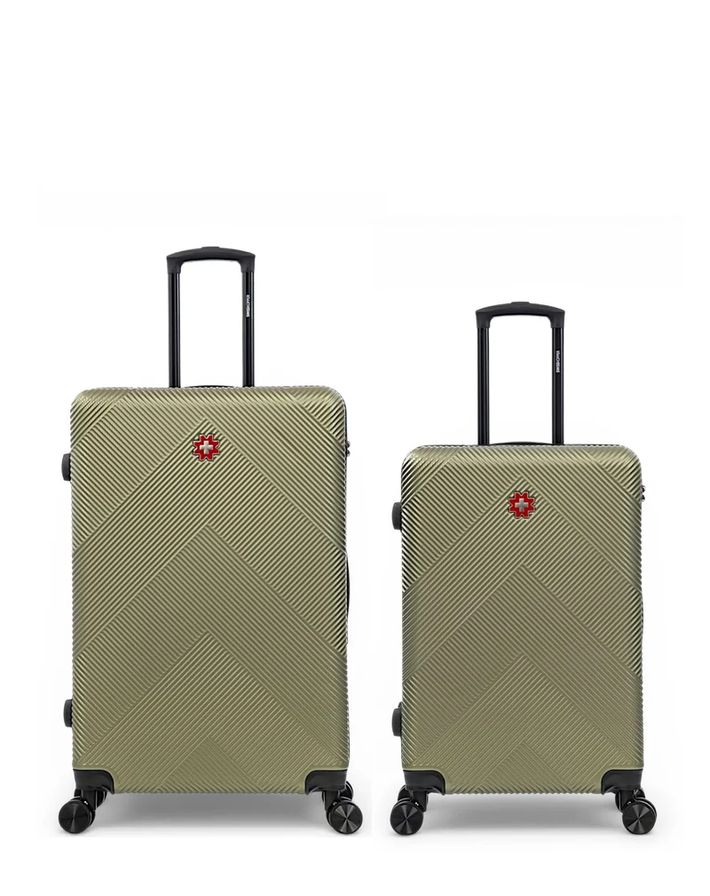 Lot de 2 Valises Rigides Grand Format et Taille Moyenne OLTEN