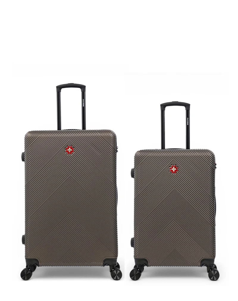 Lot de 2 Valises Rigides Grand Format et Taille Moyenne OLTEN