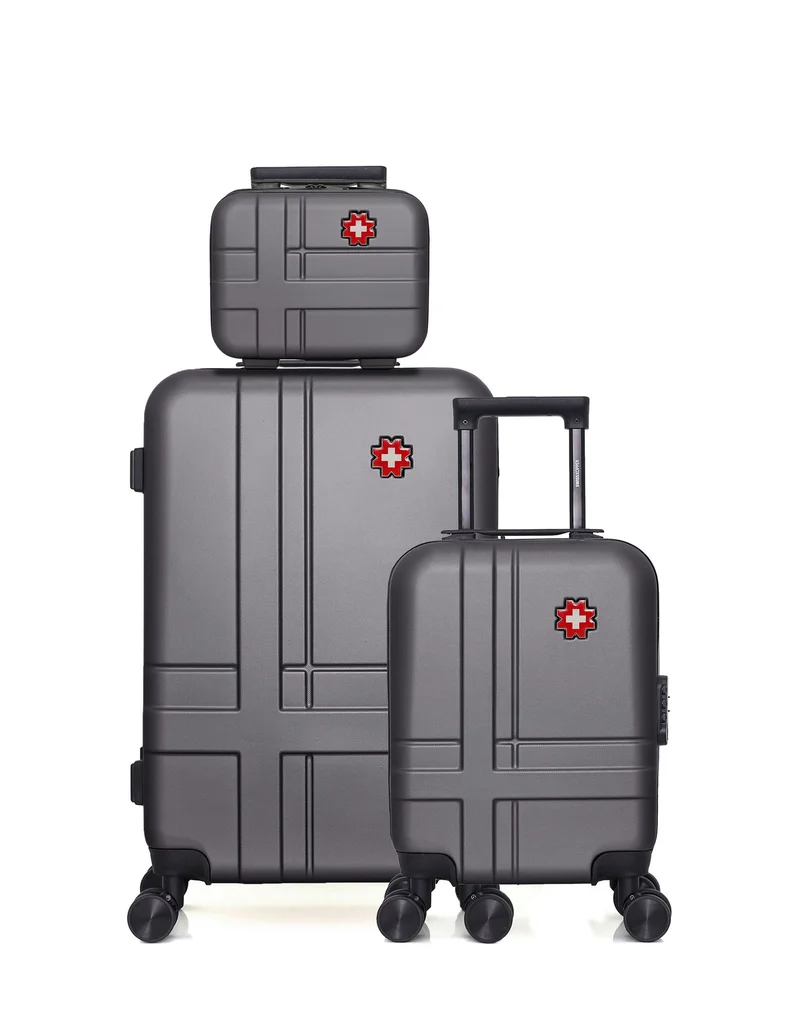 Lot de 3 Valise Weekend , Valise Cabine XXS et Vanity USTER