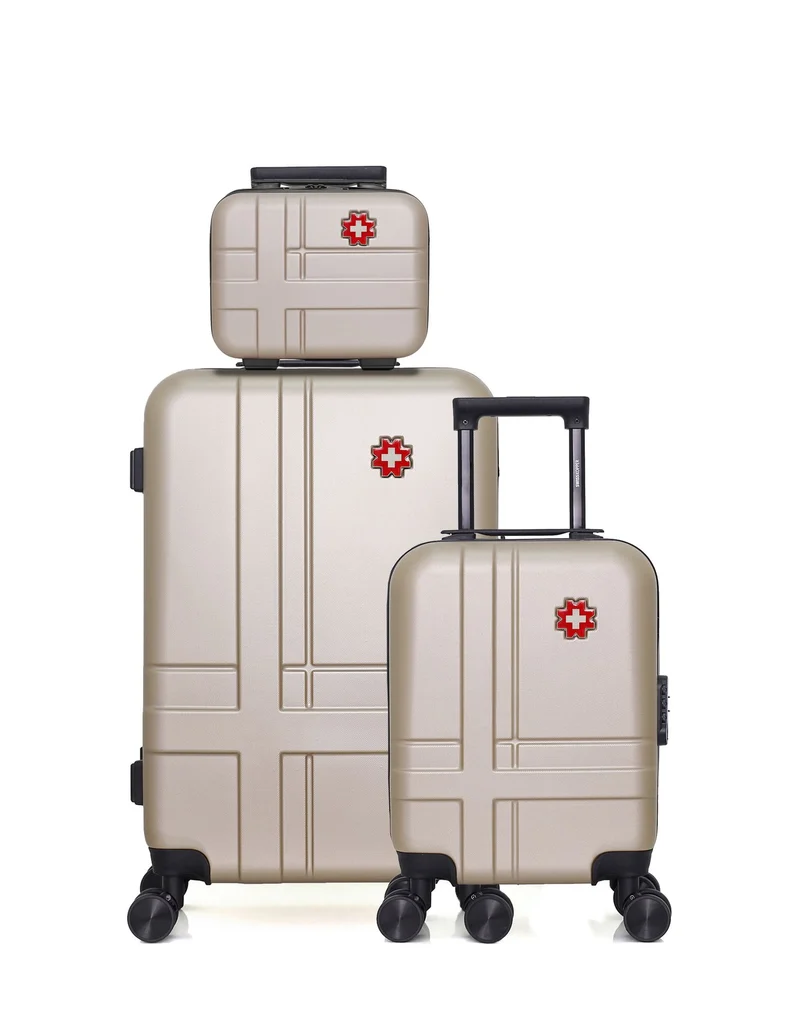 Lot de 3 Valise Weekend , Valise Cabine XXS et Vanity USTER