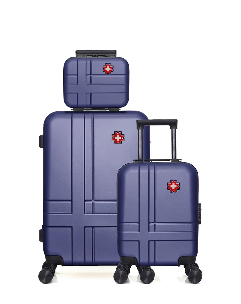 Lot de 3 Valise Weekend , Valise Cabine XXS et Vanity USTER