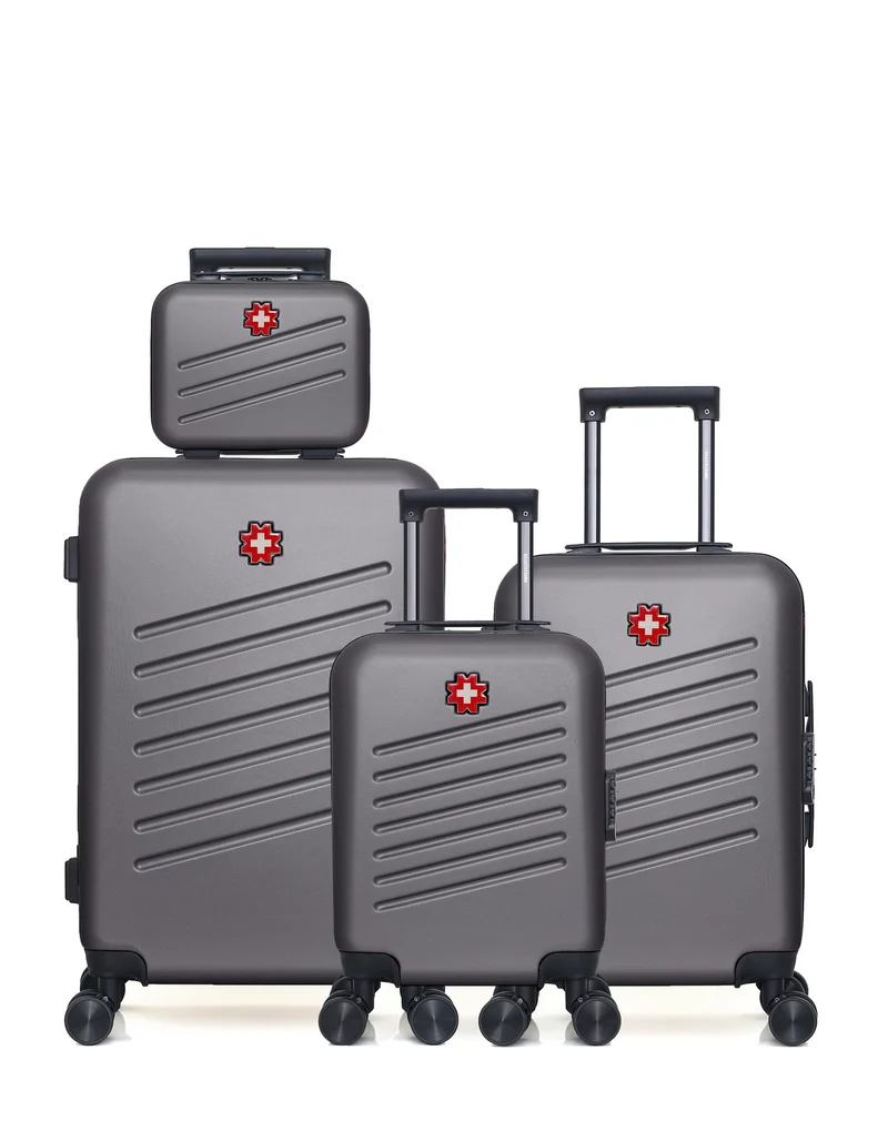 Lot de 4 Valise Weekend, Valise Cabine, Valise Cabine XXS et Vanity ZURICH