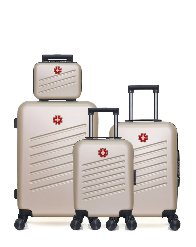 Lot de 4 Valise Weekend, Valise Cabine, Valise Cabine XXS et Vanity ZURICH