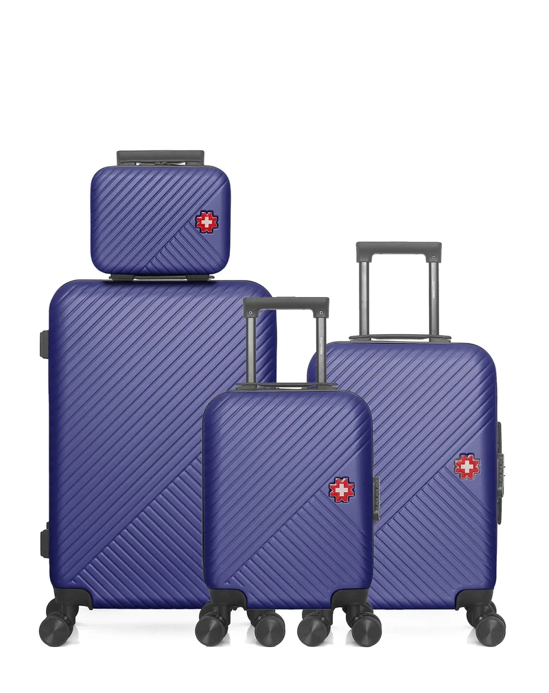 Lot de 4 Valise Weekend, Valise Cabine, Valise Cabine XXS et Vanity SPIEZ