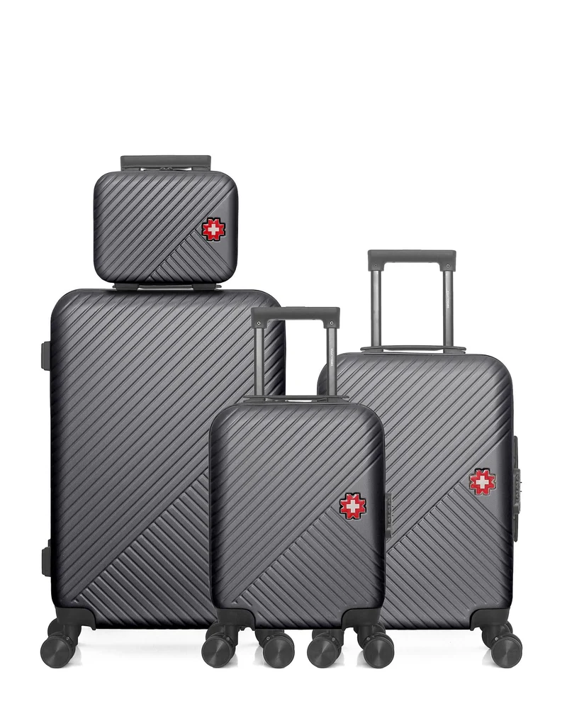 Lot de 4 Valise Weekend, Valise Cabine, Valise Cabine XXS et Vanity SPIEZ