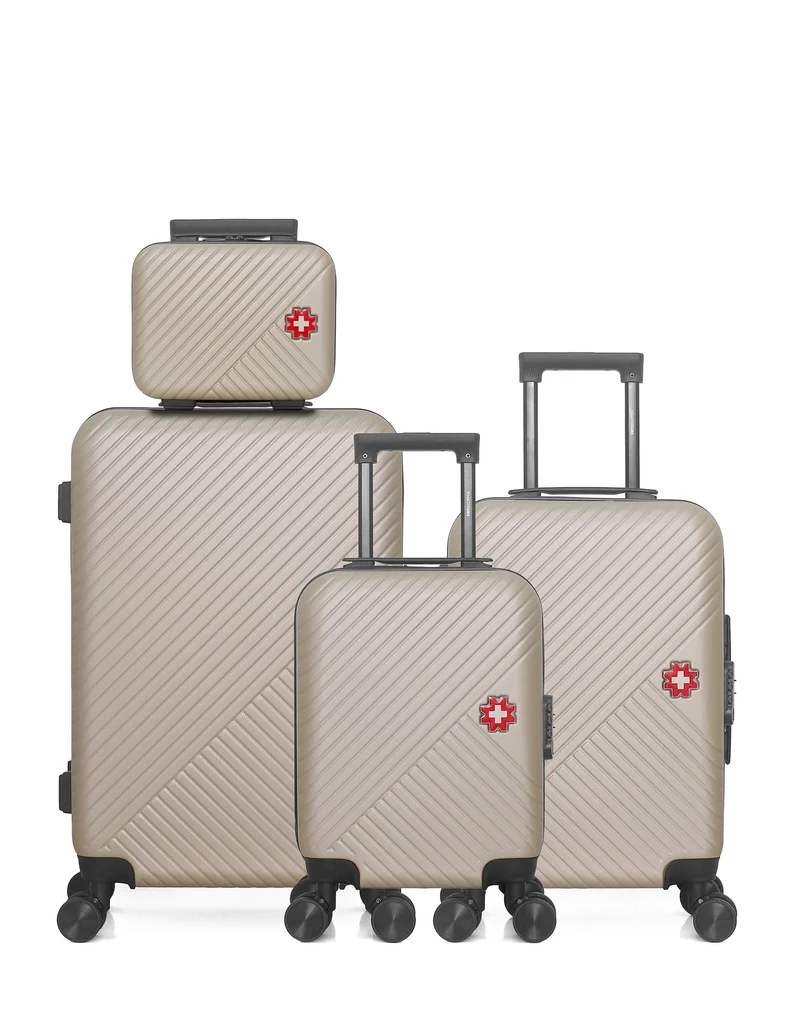 Lot de 4 Valise Weekend, Valise Cabine, Valise Cabine XXS et Vanity SPIEZ