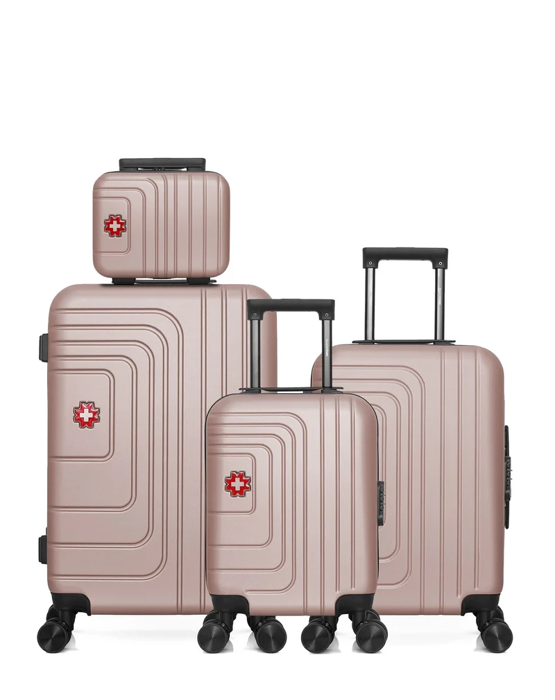 Lot de 4 Valise weekend, valise cabine, valise cabine XXS et vanity RÜTI