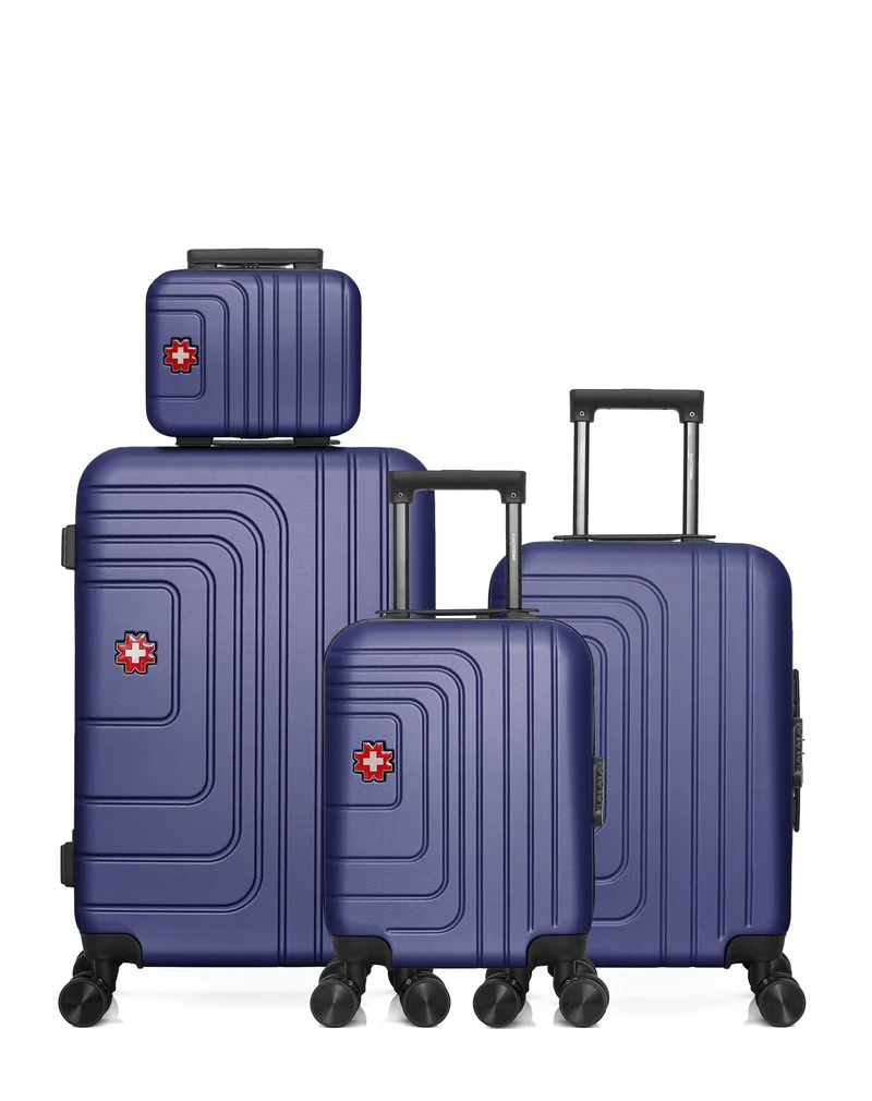 Lot de 4 Valise weekend, valise cabine, valise cabine XXS et vanity RÜTI